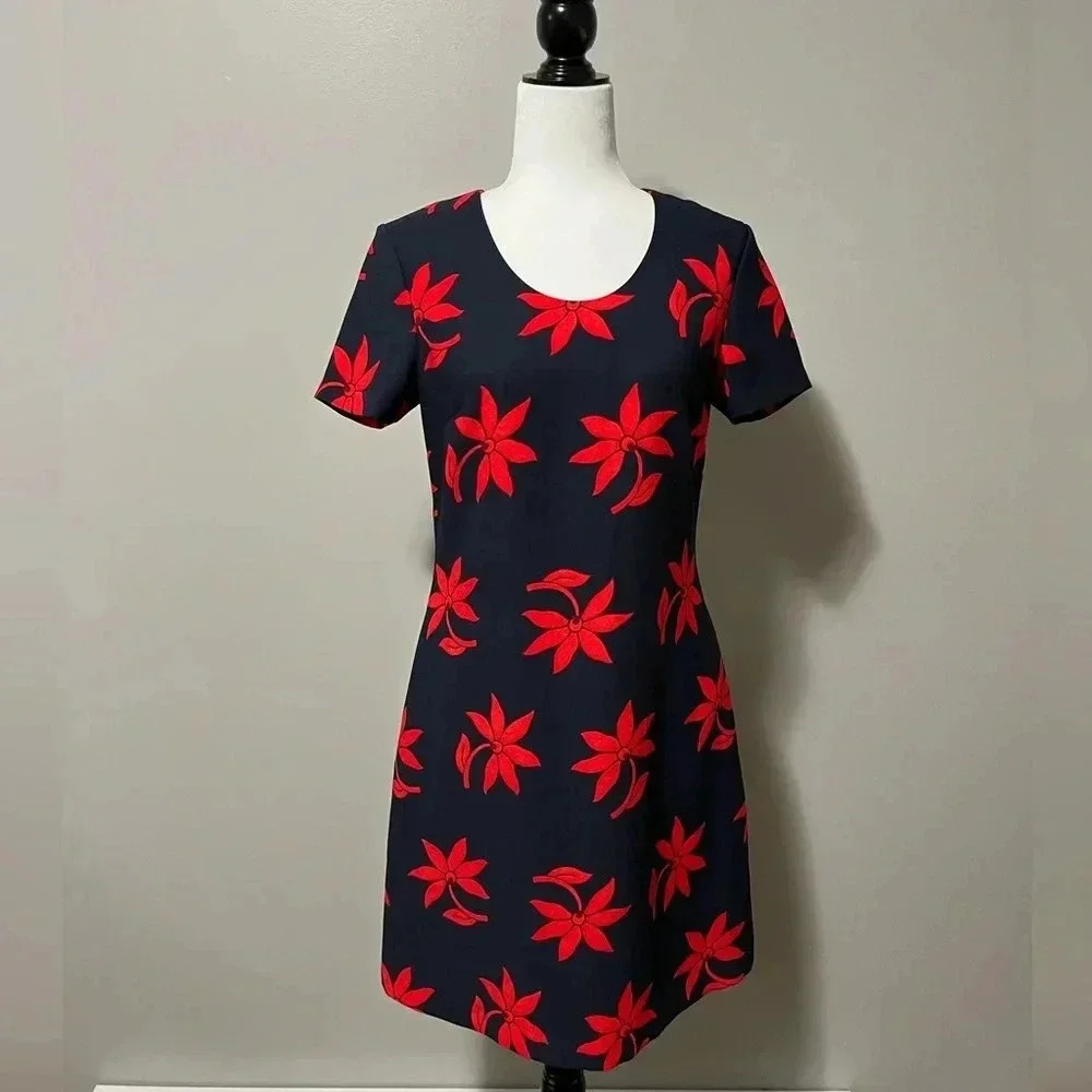 Banana Republic Short Sleeve Floral Print Midi Dress - Picture 5 of 14